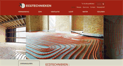 Desktop Screenshot of ecotechnieken.be